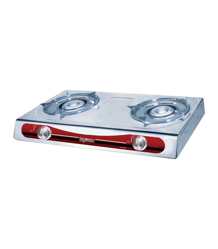 K3500 Kyowa Double Burner Gas Stove with Cast Iron Burners (KW-3500) - Image 1