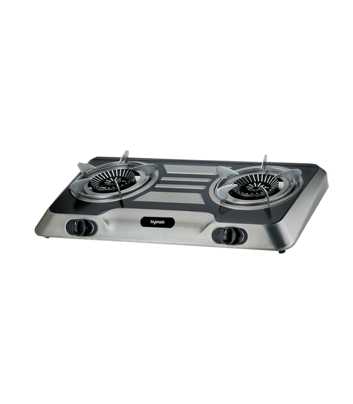 K3552 Kyowa Double Burner Gas Stove with Cast Iron Burners (KW-3552) - Image 1