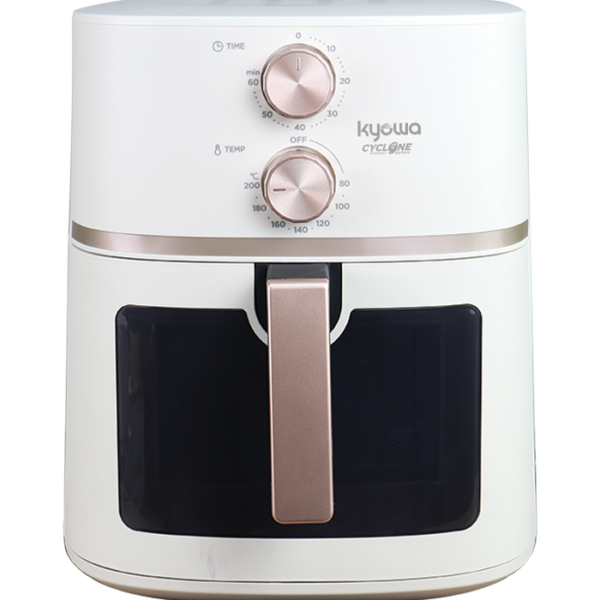 Kyowa 6.5 Liters Manual Air Fryer with Air Cyclone Technology - Ivory (KW-3827)