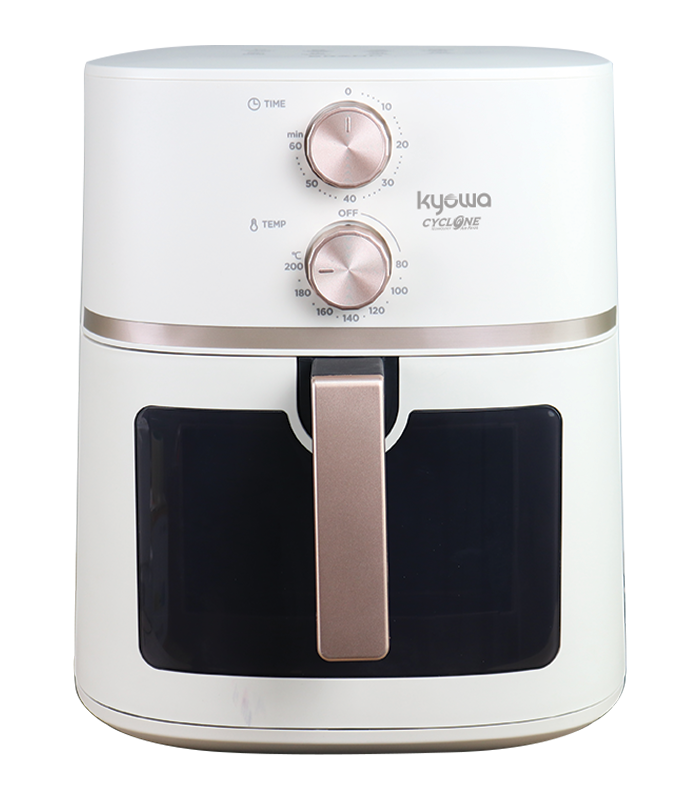 Ivory-(KW-3827).1 Kyowa 6.5 Liters Manual Air Fryer with Air Cyclone Technology - Ivory (KW-3827) - Image 1