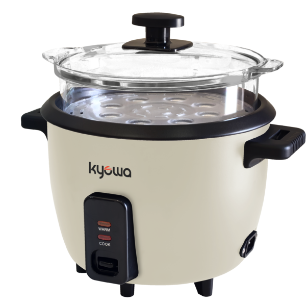 Kyowa 1.5 Liters Rice Cooker with See-Through Steamer - Ivory (KW-2087)