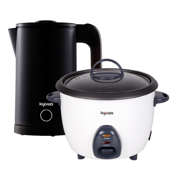 Kyowa Back to School Bundle: Rice Cooker (KW-20363) + Kettle (KW-13901)